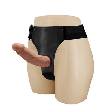 arnés con dildo doble realista baile - detalle 2