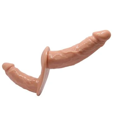 arnés con dildo doble realista baile - detalle 3