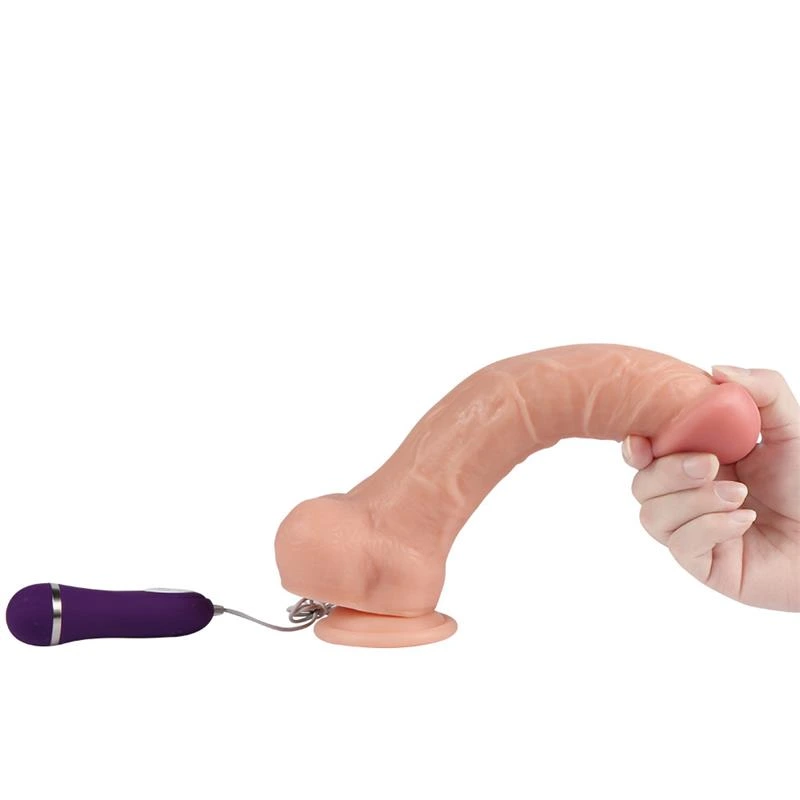 vibrador realista control remoto apolo 25 cm - detalle 5