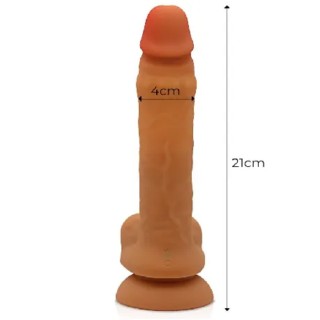 dildo realista adriano con vibracion centauro - detalle 5