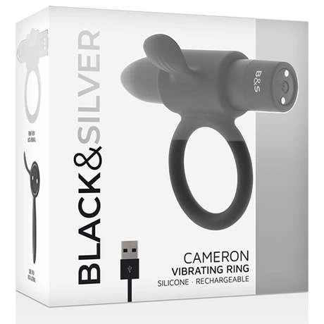 anillo vibrador cameron 10 tipos vibracion blacksilver - detalle 2