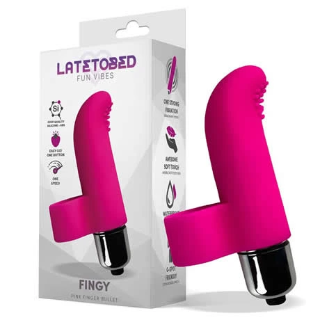 bala vibradora para dedo fingy rosa