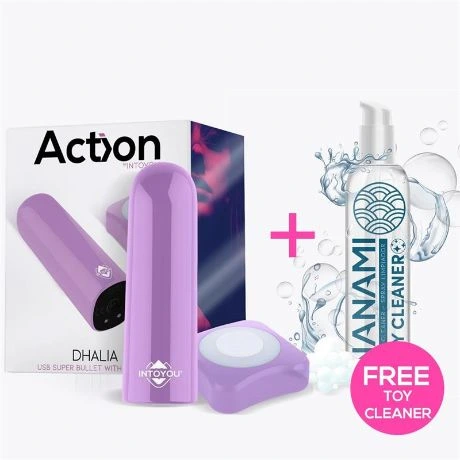 bala vibradora remota con usb morada dhalia