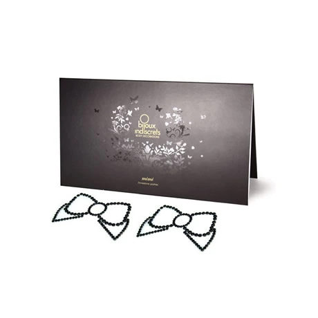 cubre pezones con lazos negros mimi bow bijoux
