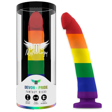 dildo colores lgbt mythology devon pride m - detalle 2