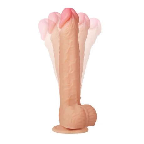 dildo realista vibrador y rotador magnus - detalle 2
