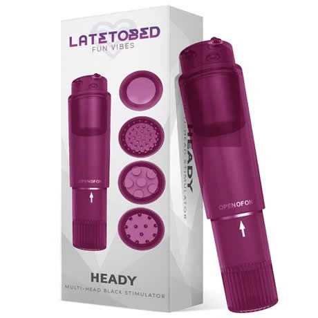 Estimulador barato con 4 cabezales morado heady latetobed