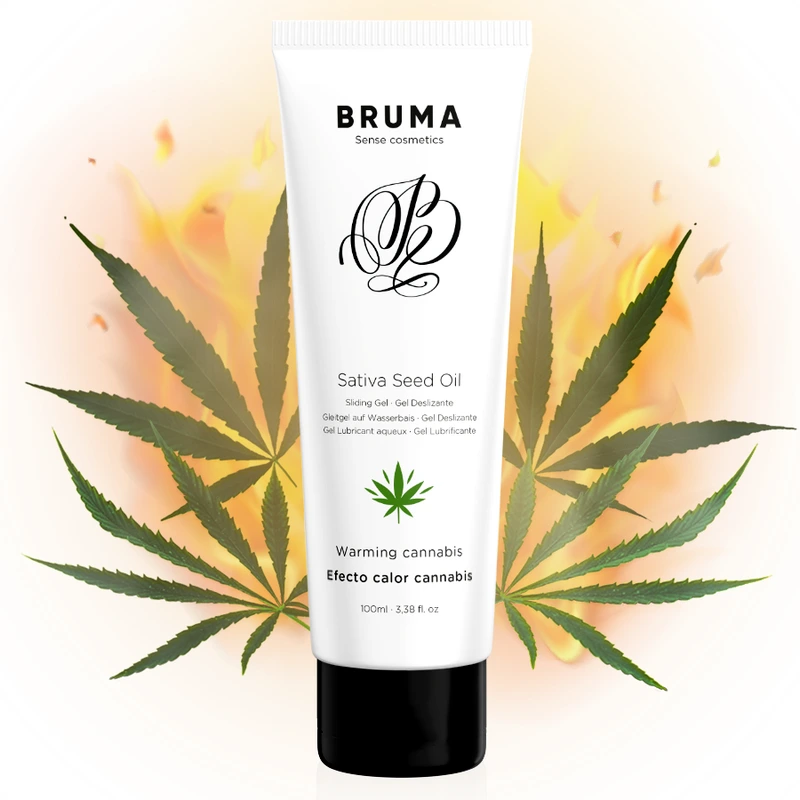 gel lubricante con efecto calor sabor cannabis 100 ml