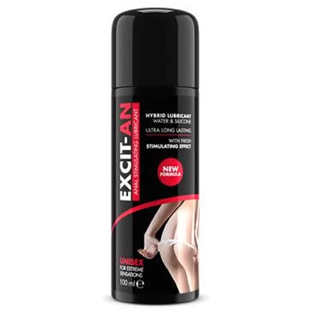 lubricante anal base agua y silicona efecto frescor excit an 75 ml