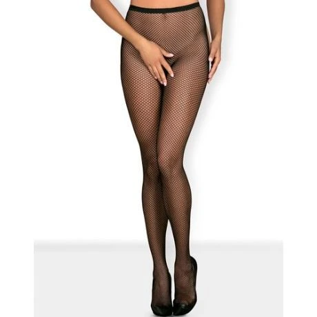 pantys negros con abertura obsessive s233