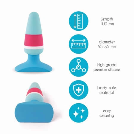 plug anal colores 9 cm - detalle 2