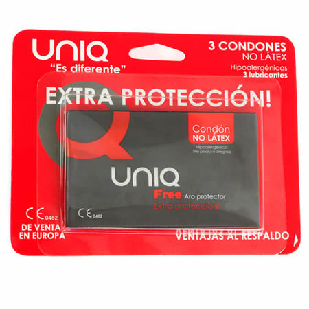 preservativo sin latex con aro protector 3und