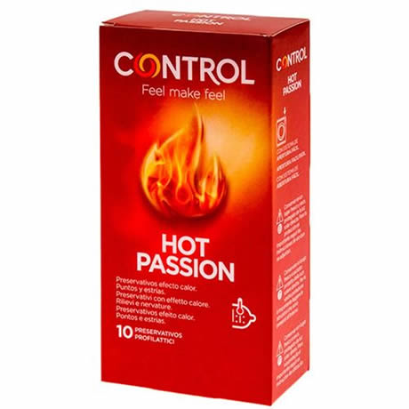 preservativos efecto calor 10 unidades control