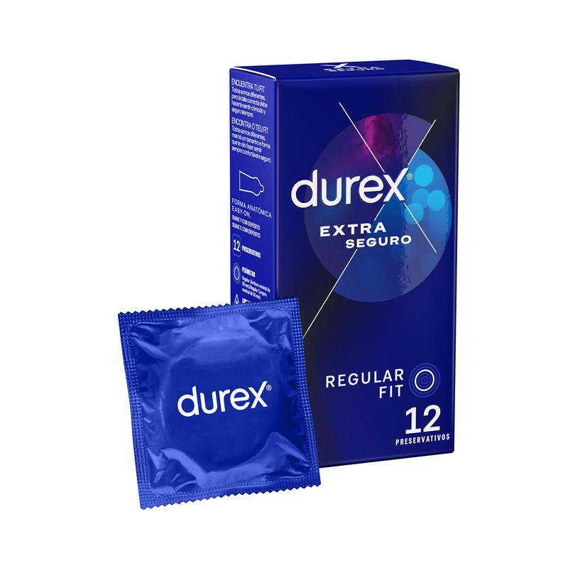 preservativos extra seguros 12 unidades durex