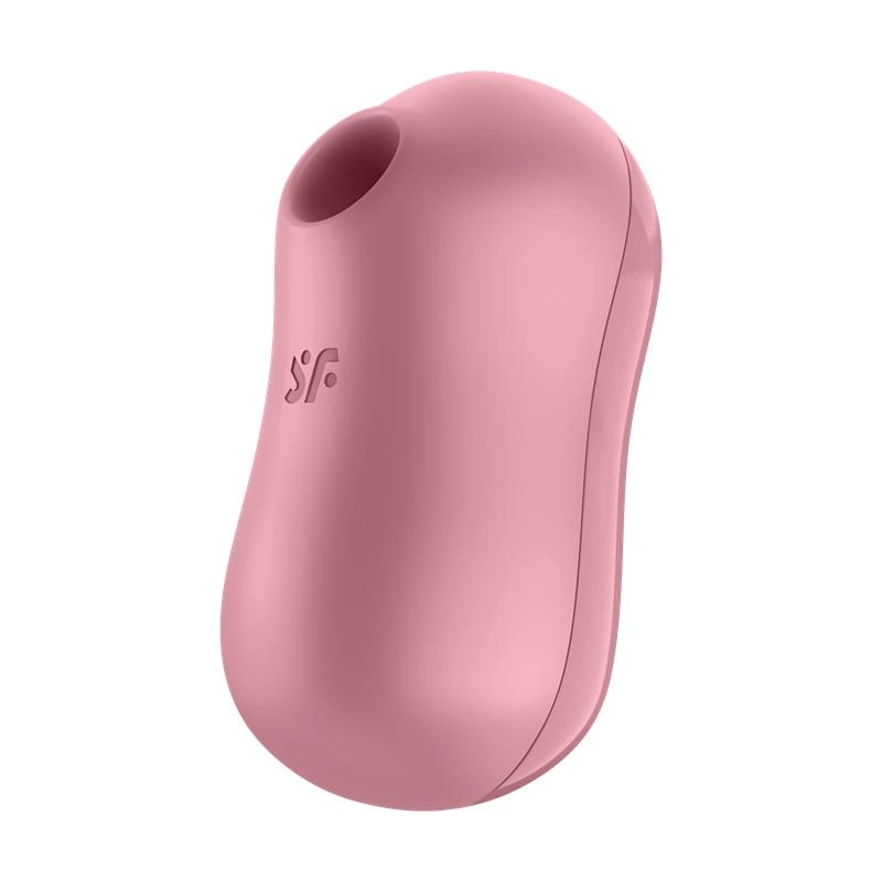 succionador de clitoris y vibrador cotton candy rojo satisfyer