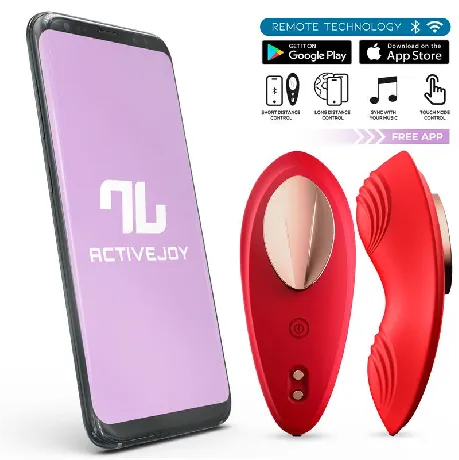 tanta vibrador braguita app silicona rojo