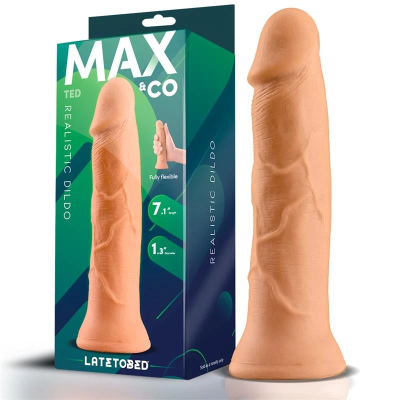 dildo realista 18 cm natural ted - detalle 2