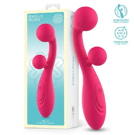 Vibrador con doble bola estimuladora rollie
