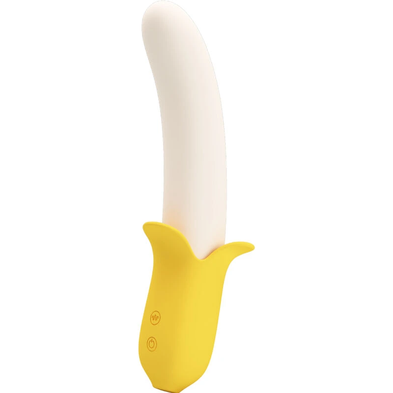 vibrador forma platano amarillo 7 velocidades