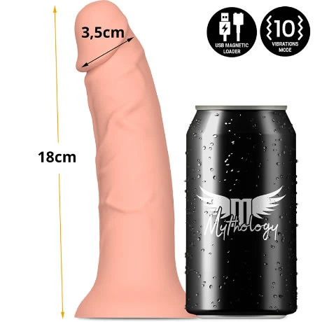 vibrador realista flexible mythology asher 18 cm - detalle 7