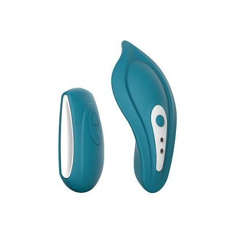 vibrador recargable control remoto para braguita azul