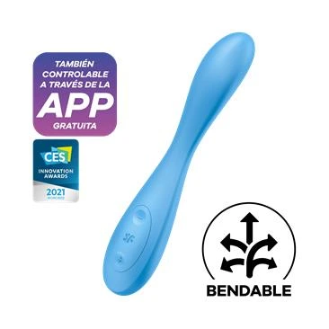 vibrador satisfyer g spot flex 4 con app connect azul