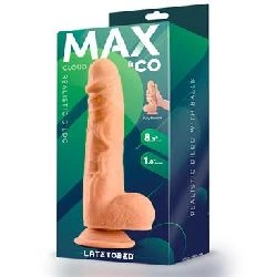 dildo realista con testiculos de 20 cm latetobed - detalle 4