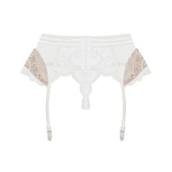 liguero con tanga 853 Gar blanco obsessive - detalle 4