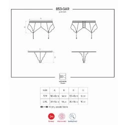 liguero con tanga 853 Gar blanco obsessive - detalle 5