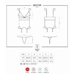 corset rojo con tanga obsessive 863 cor - detalle 5