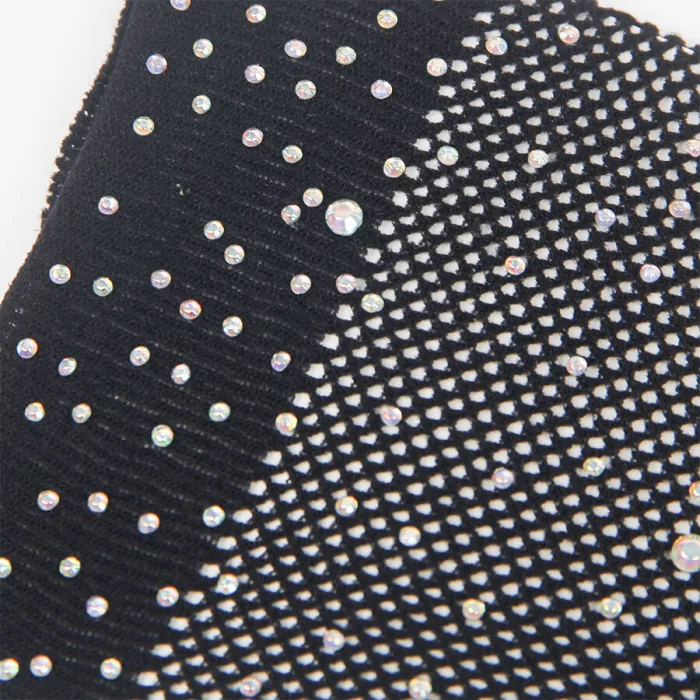 957469 GUANTES TRANSPARENTES CON BRILLO NEGRO S/M - detalle 5
