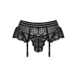 Set de liguero y tanga 853 gar 1 negro - detalle 3