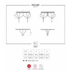Set de liguero y tanga 853 gar 1 negro - detalle 5