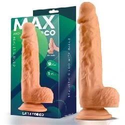 dildo realista con testiculos 23 cm natural andi