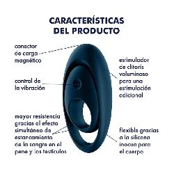 anillo para el pene glorious duo satisfyer - detalle 3