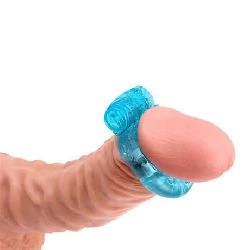 anillo para el pene y vibracion 18 cm azul - detalle 5