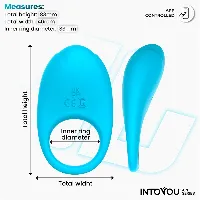 anillo vibrador con app unibody azul - detalle 4