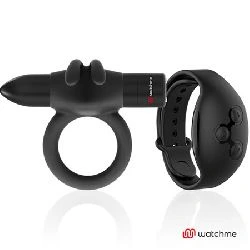 anillo vibrador control remoto watchme negro agron