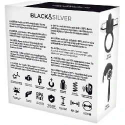 anillo vibrador recargable 10 tipos vibracion blacksilver - detalle 3