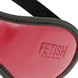 antifaz de cuero vegano dark room fetish - detalle 3