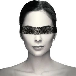 antifaz pequeno solo ojos de encaje negro coquette