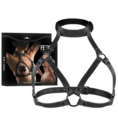 Arnés BDSM Ajustable de Pecho y Cuello Fetish Submissive - detalle 2