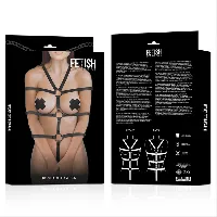arnes ajustable torso y brazos bondage - detalle 3