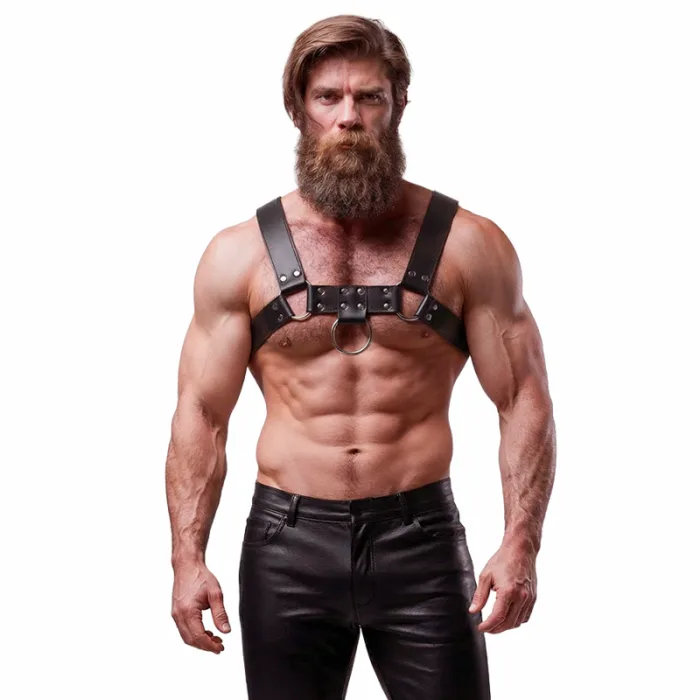 ARNÉS BDSM ECOPIEL PECHO HOMBRE