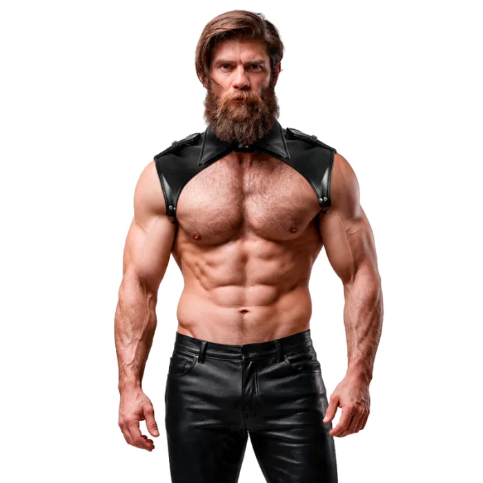 Arnés Strap On Brigade Ajustable Ecopiel Cuello Hombre
