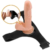 arnes con dildo 20 cm natural imantado - detalle 6