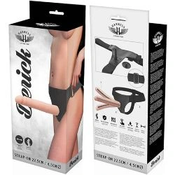 arnes con dildo articulable 23 cm harness attraction - detalle 5