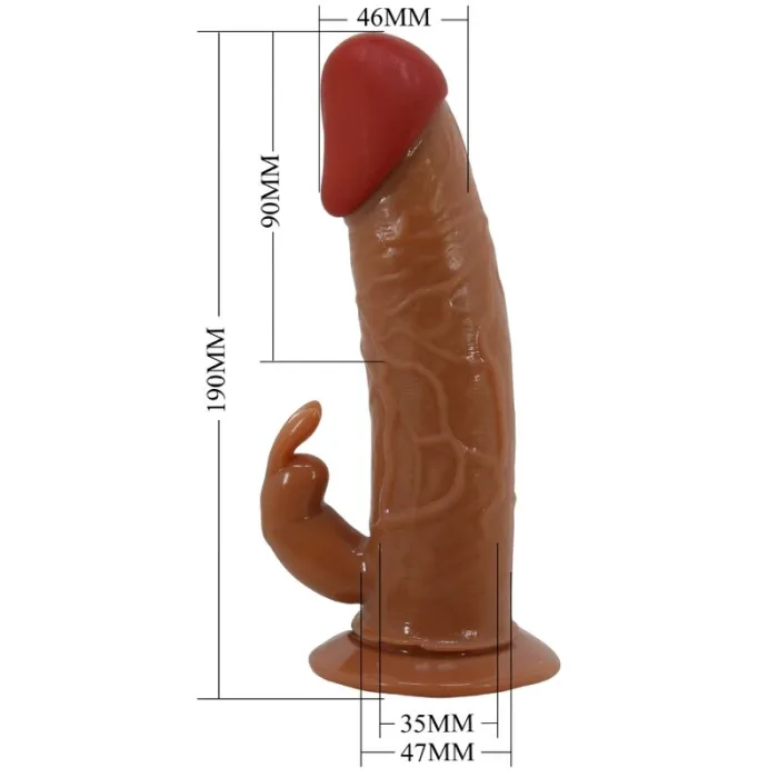 Arnés Strap On CON DILDO VIBRACIÓN 19 CM MULATO - detalle 6