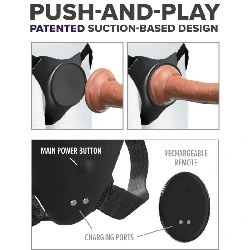arnes con mando y vibrador anal dock gspot rpo harness - detalle 3