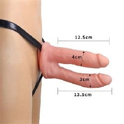 arnes con pene hueco doble barato - detalle 3